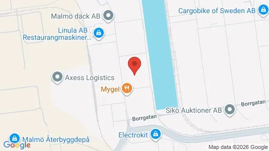 Lagerlokaler att hyra i Malmö Centrum - Bild från Google Street View