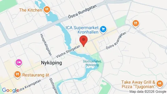 Lagerlokaler att hyra i Nyköping - Bild från Google Street View