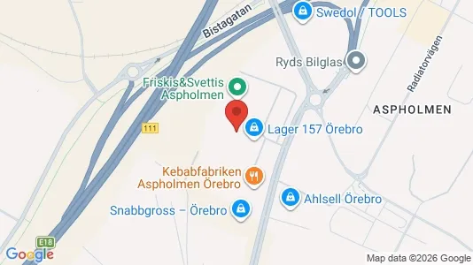 Lagerlokaler att hyra i Örebro - Bild från Google Street View