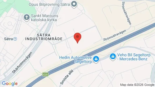 Lagerlokaler att hyra i Söderort - kort over placeringen