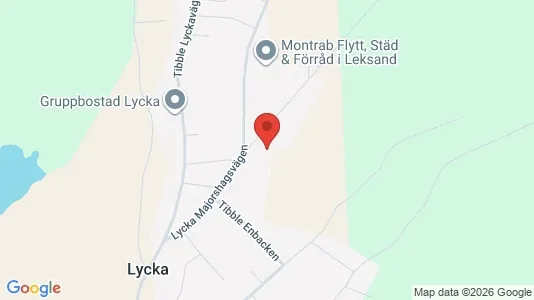 Lagerlokaler att hyra i Leksand - kort over placeringen