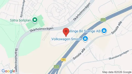 Lagerlokaler att hyra i Söderort - kort over placeringen