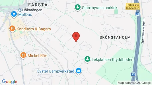 Lagerlokaler att hyra i Söderort - kort over placeringen