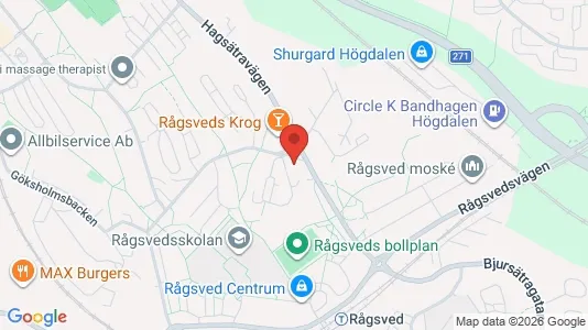 Lagerlokaler att hyra i Söderort - kort over placeringen