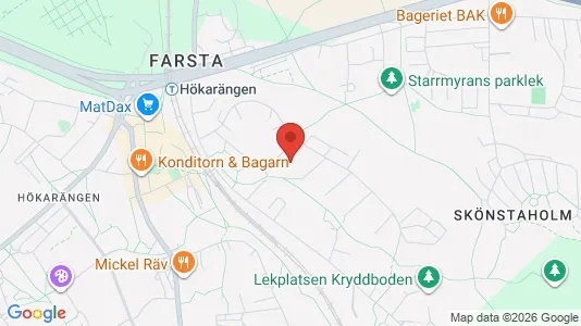 Lagerlokaler att hyra i Söderort - kort over placeringen