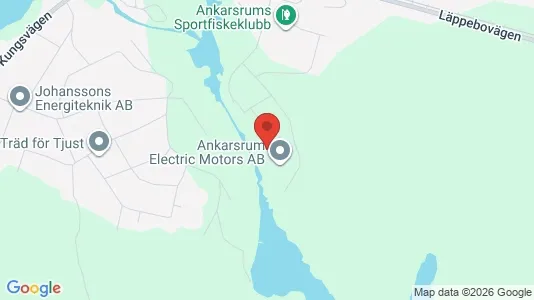 Industrilokaler att hyra i Västervik - kort over placeringen