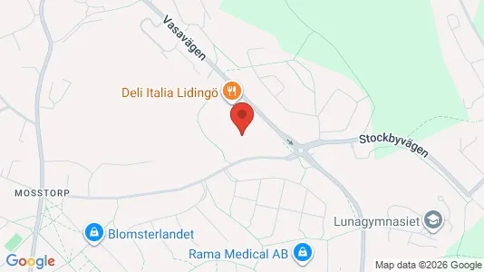 Lagerlokaler att hyra i Lidingö - Bild från Google Street View