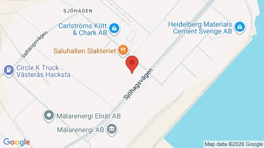 Lagerlokaler att hyra i Västerås - kort over placeringen