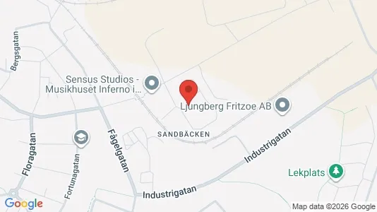 Lagerlokaler att hyra i Katrineholm - kort over placeringen