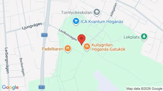 Lagerlokaler att hyra i Höganäs - kort over placeringen