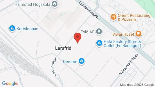 Lagerlokaler att hyra i Halmstad - Bild från Google Street View