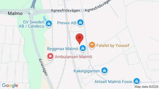 Lagerlokaler att hyra i Fosie - kort over placeringen