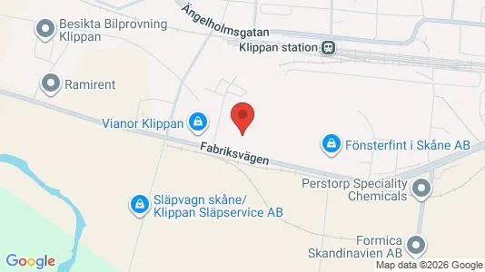 Lagerlokaler att hyra i Klippan - Bild från Google Street View