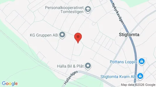 Lagerlokaler att hyra i Nyköping - kort over placeringen