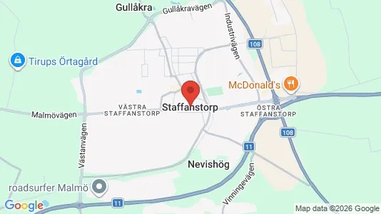 Lagerlokaler att hyra i Staffanstorp - kort over placeringen