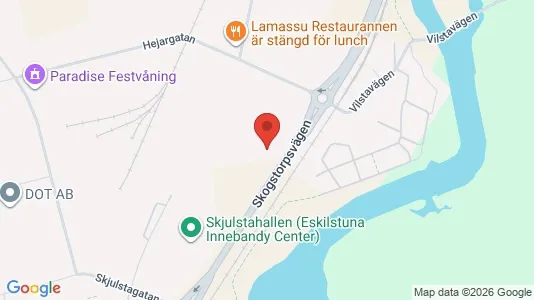 Lagerlokaler att hyra i Eskilstuna - kort over placeringen
