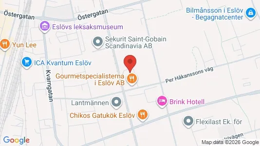 Industrilokaler att hyra i Eslöv - Bild från Google Street View