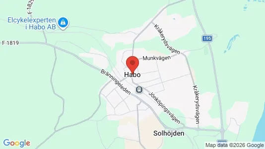 Butikslokaler att hyra i Håbo - kort over placeringen