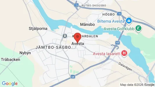 Butikslokaler att hyra i Avesta - Bild från Google Street View
