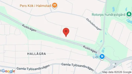 Lagerlokaler att hyra i Halmstad - Bild från Google Street View