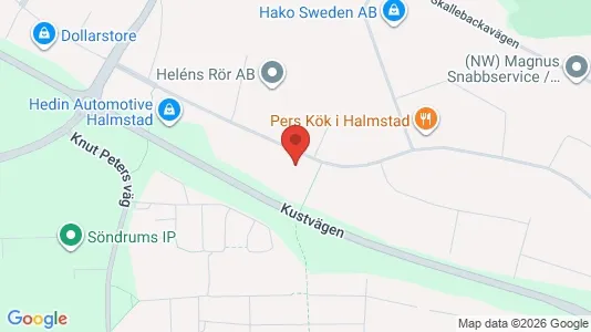 Lagerlokaler att hyra i Halmstad - Bild från Google Street View