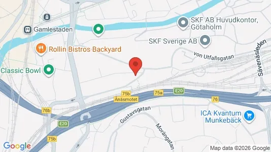 Kontorslokaler att hyra i Göteborg Östra - kort over placeringen