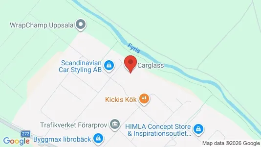Industrilokaler att hyra i Uppsala - kort over placeringen