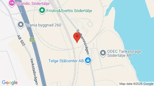 Lagerlokaler att hyra i Södertälje - Bild från Google Street View