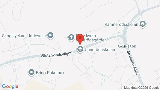 Lagerlokaler att hyra i Uddevalla - kort over placeringen