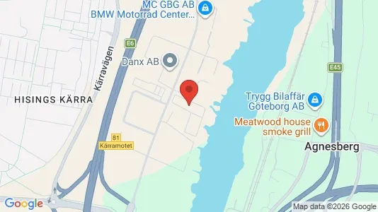 Kontorslokaler att hyra i Göteborg Centrum - kort over placeringen