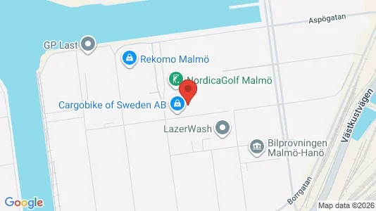 Industrilokaler att hyra i Malmö Centrum - kort over placeringen