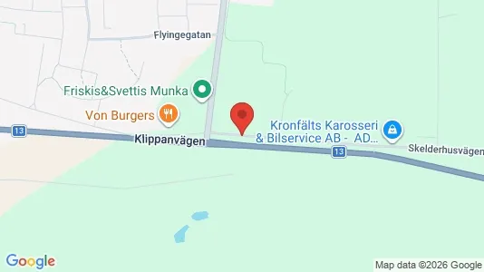 Lagerlokaler att hyra i Ängelholm - kort over placeringen