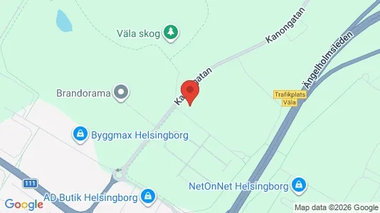 Industrilokaler att hyra i Helsingborg - kort over placeringen