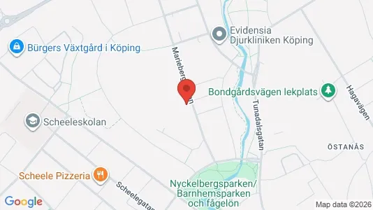 Kontorslokaler att hyra i Köping - kort over placeringen