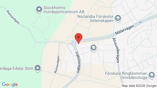 Lagerlokaler att hyra i Upplands Väsby - Bild från Google Street View
