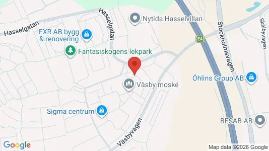 Lagerlokaler att hyra i Upplands Väsby - Bild från Google Street View
