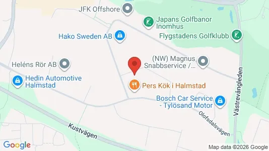 Lagerlokaler att hyra i Halmstad - Bild från Google Street View