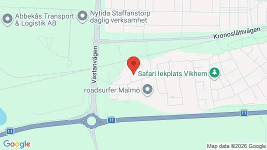 Lagerlokaler att hyra i Staffanstorp - kort over placeringen