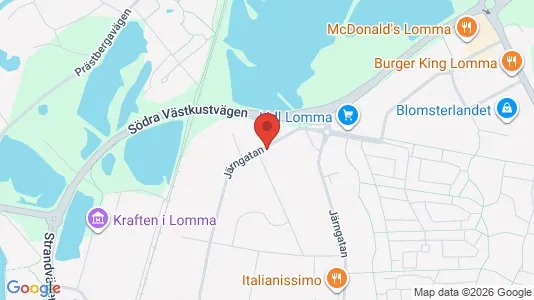 Lagerlokaler att hyra i Lomma - kort over placeringen