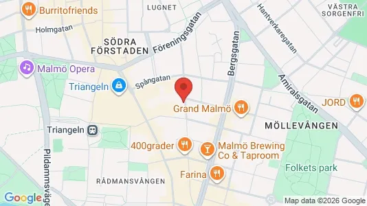 Lagerlokaler att hyra i Malmö Centrum - kort over placeringen