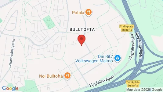 Lagerlokaler att hyra i Malmö Centrum - kort over placeringen
