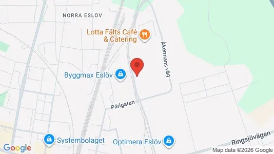 Lagerlokaler att hyra i Eslöv - kort over placeringen