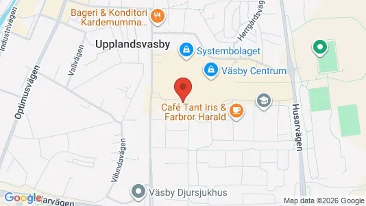 Lagerlokaler att hyra i Upplands Väsby - Bild från Google Street View
