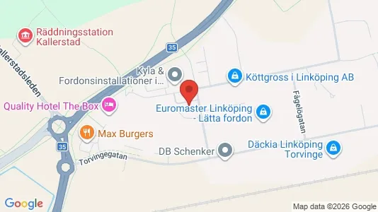 Lagerlokaler att hyra i Linköping - Bild från Google Street View