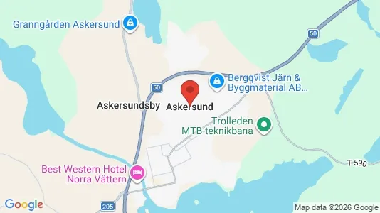 Lagerlokaler till försäljning i Askersund - Bild från Google Street View