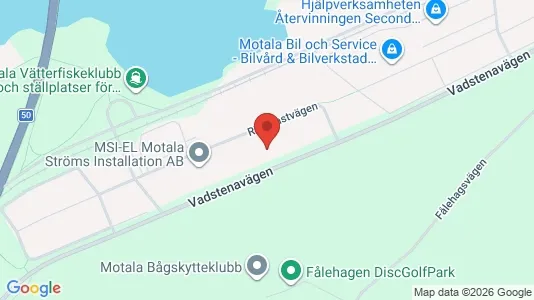 Lagerlokaler till försäljning i Motala - Bild från Google Street View