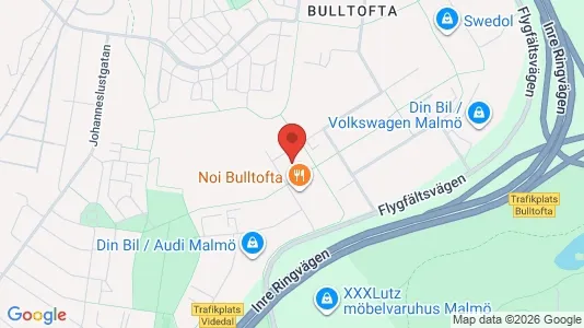 Industrilokaler att hyra i Malmö Centrum - kort over placeringen