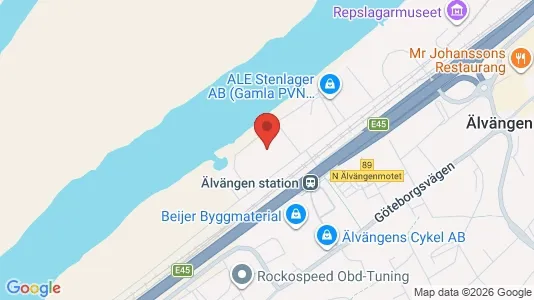 Lagerlokaler att hyra i Ale - kort over placeringen