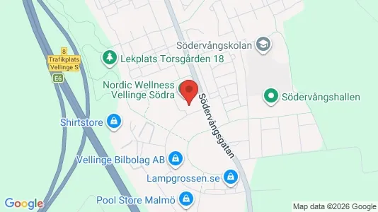 Lagerlokaler att hyra i Vellinge - kort over placeringen