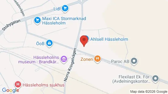 Lagerlokaler att hyra i Hässleholm - Bild från Google Street View